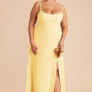 Birdy Grey Amy Chiffon Bridesmaids Dress - Lemon Sorbet